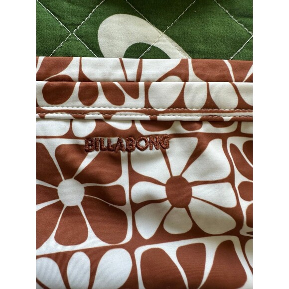 Billabong Girl's A Flower For You Golden Brown High Waisted Tankini Bikini S - Picture 5 of 6